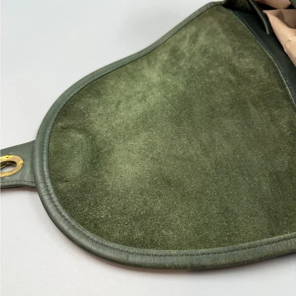 Coach 9943 Vintage Flap Backpack Bottle Green Leather - Picture 8 of 13